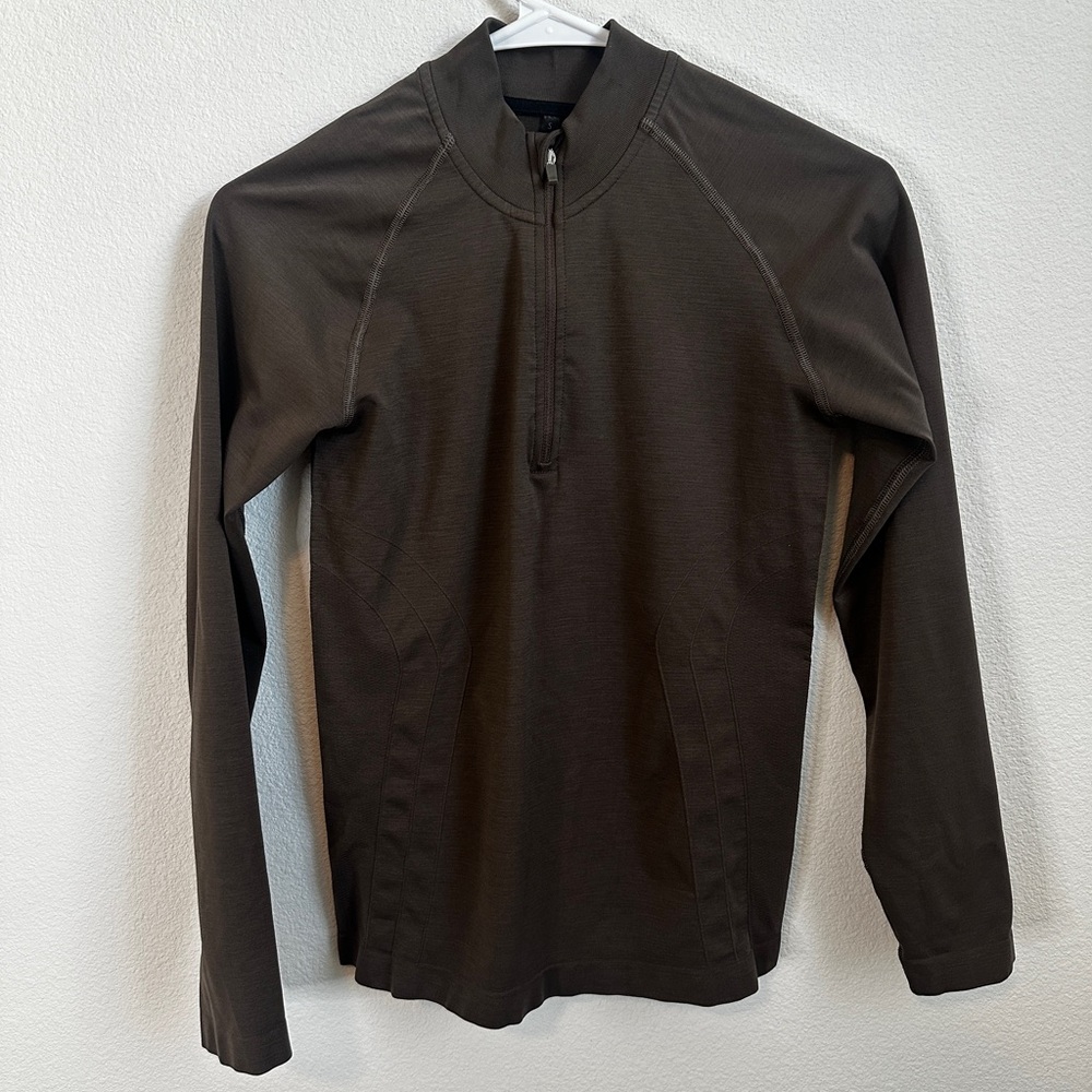 Alphalete Brown Quarter-Zip Pullover